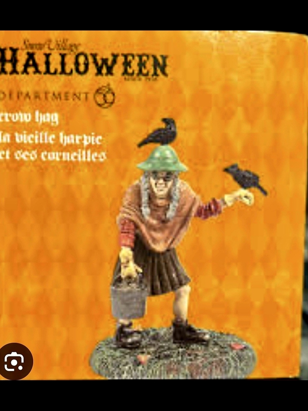 Department 56 Snow Village Halloween "Crow Hag" figurine New